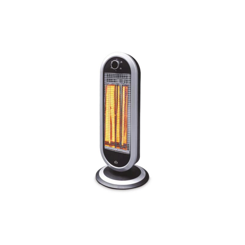 foto del prodotto dcg sa9837 stufa stufetta oscillante girevole alogena al carbonio 900w 2 velocita' anti ribaltamento riscaldamento casa