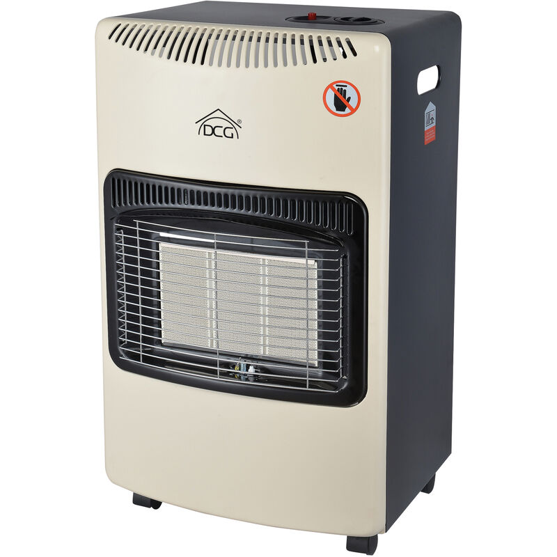 foto del prodotto dcg stufa gh02 a gas con bombola gpl a infrarossi 3 potenze stufa con vano porta bombola, dispositivo di sicurezza, controllo fiamma e livello
