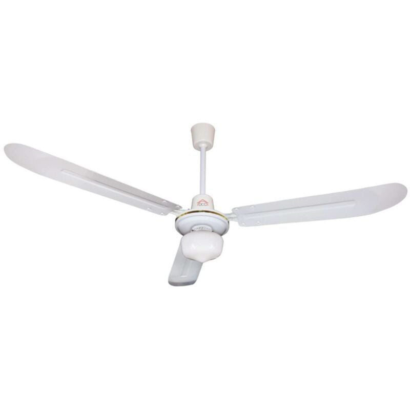 foto del prodotto dcg ventilatore da soffito bianco 3 pale con luce plafoniera 50w 3 velocita