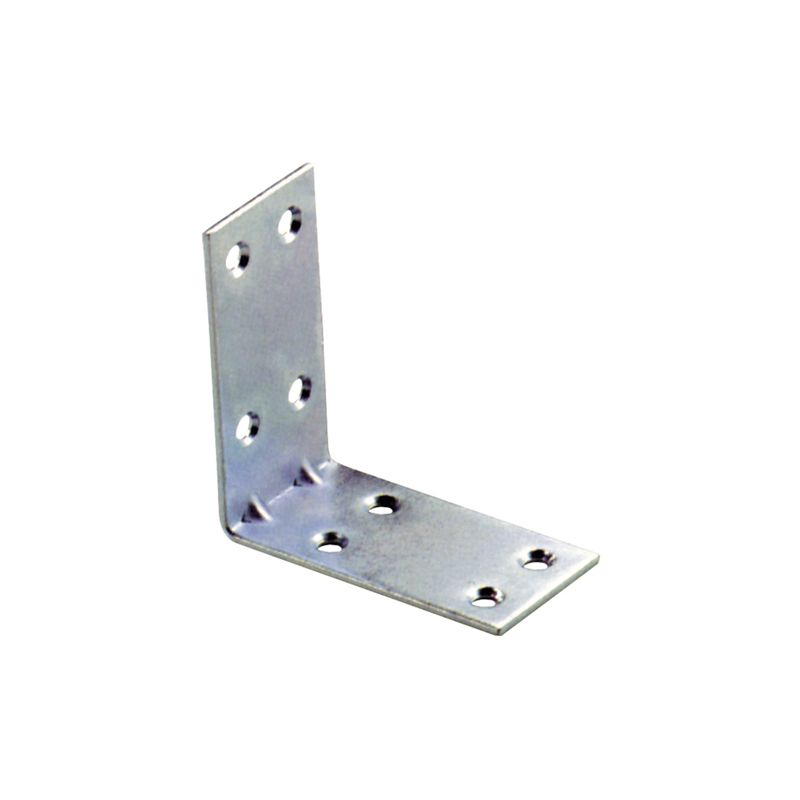 foto del prodotto dck group 50 pezzi piastrina giunzione angolare zincato 4 x 4 cm