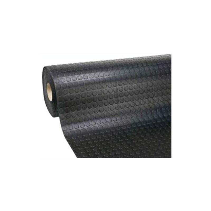 foto del prodotto dck group copripavimento bullonato in pvc da 100 cm nero rotolo da 25 metri spessore 1,2mm