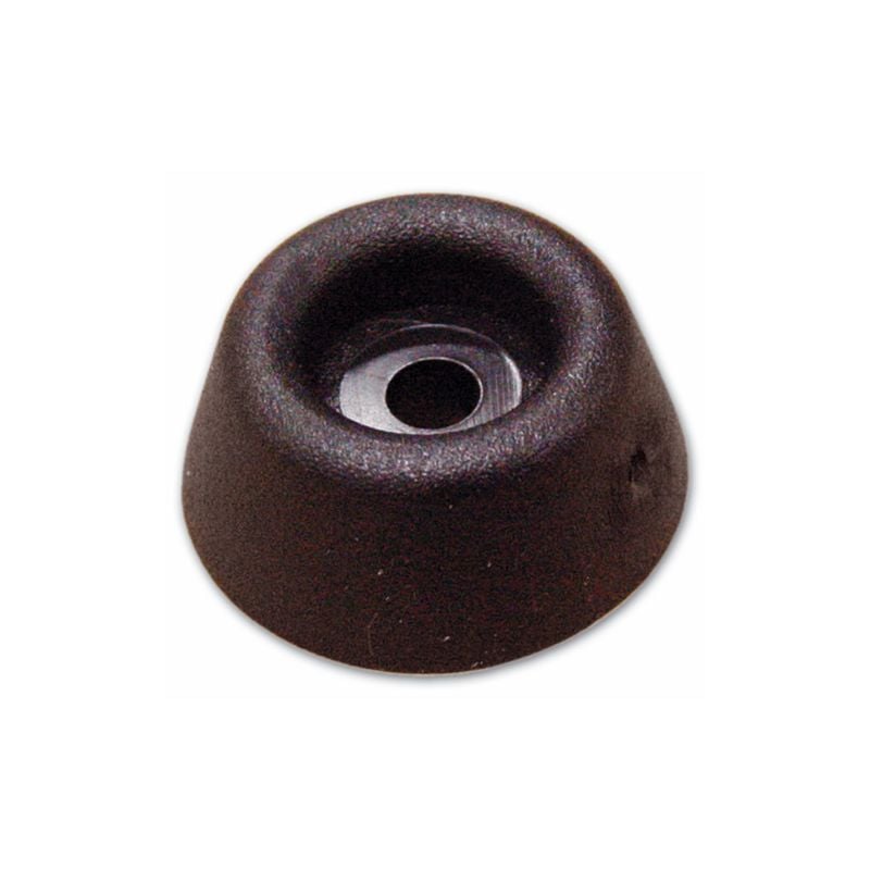 foto del prodotto dck group piedini in gomma antiscivolo tondi gommino morbido troncoconico nero mm 25