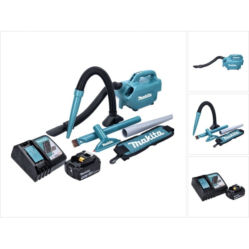 foto del prodotto dcl 184 rm1 18 v 54 mbar 0,5 l batteria hoover 1x 4,0 ah batteria caricabatterie makita