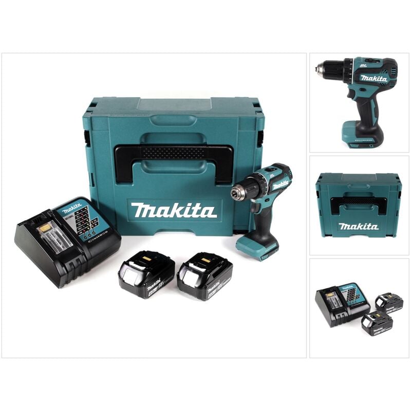 foto del prodotto ddf 485 rmj 18 v trapano avvitatore a batteria brushless 13 mm in valigetta makpac 2x batterie 4,0 ah caricatore - makita