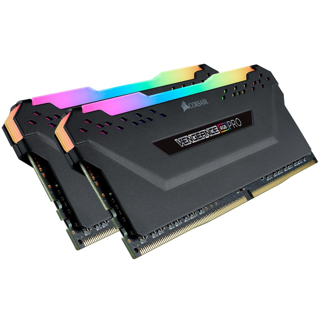 foto del prodotto ddr4 16gb kit 2x8gb pc 3600 corsair vengeance rgb pro cmw16gx4m2d3600c18