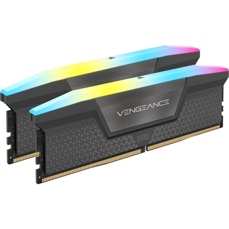 foto del prodotto ddr5 32gb kit 2x16gb pc 6000 corsair vengeance rgb cmh32gx5m2b6000z30k
