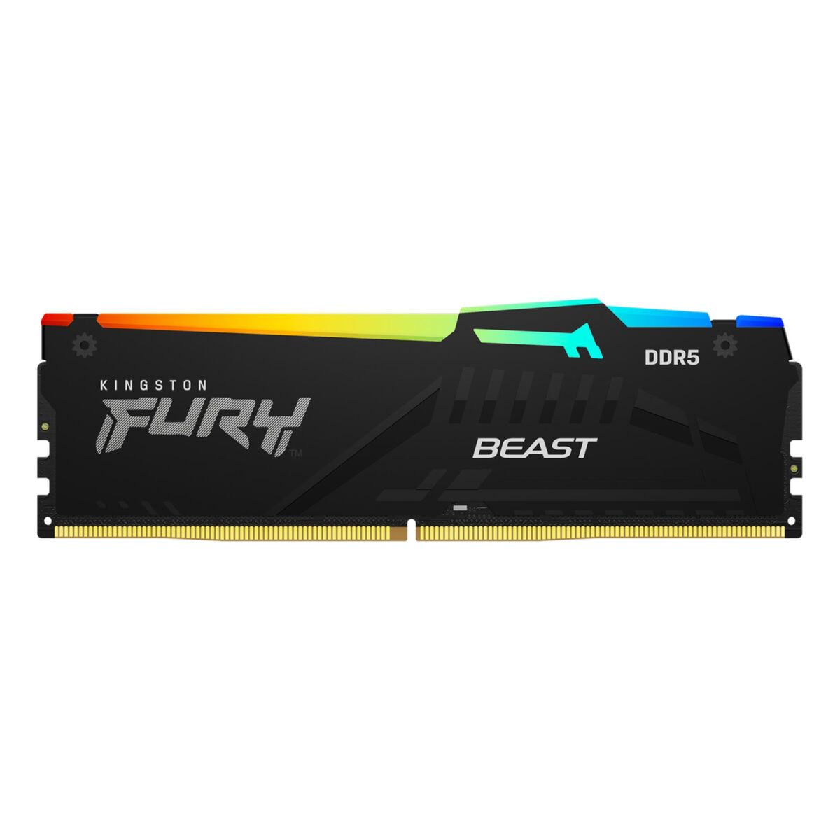 foto del prodotto ddr5 32gb pc 5200 kingston fury beast rgb kf552c40bba-32