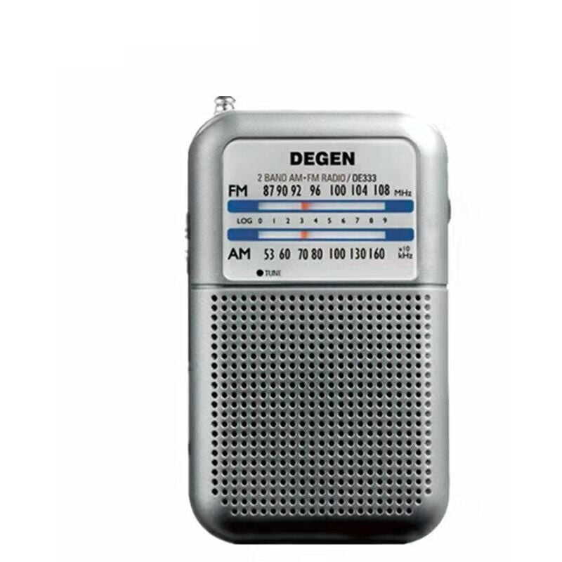 foto del prodotto de 333 mini radio portatile radio transistor con pulsante fm, batteria sostituibile