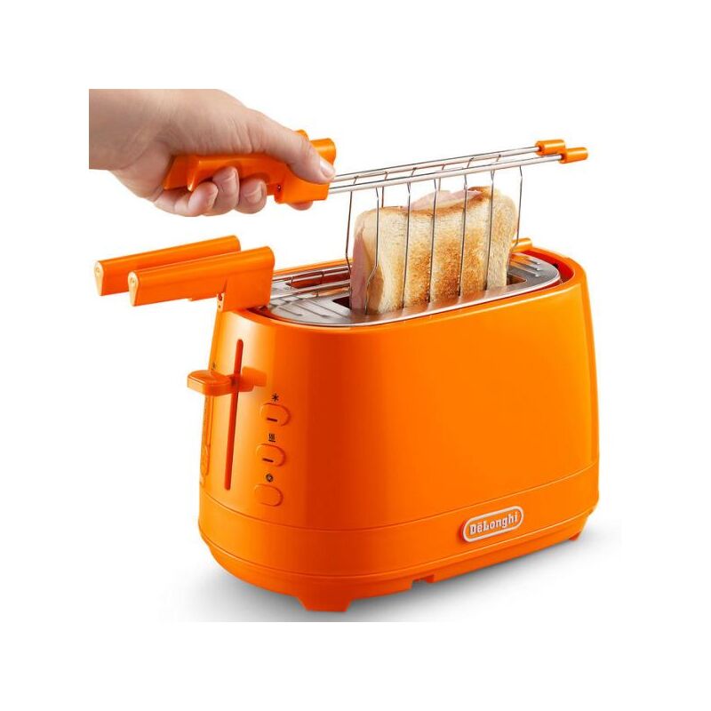 foto del prodotto de longhi ctlap2203.o 2 fetta e 550 w arancione