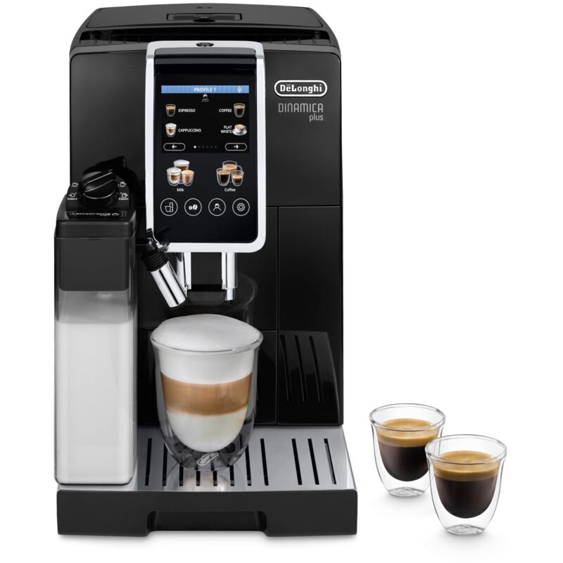 foto del prodotto de longhi dinamica plus ecam382.70.b, macchina automatica per caff in chicchi, macchina cappuccino con tecnologia lattecrema, macchina espresso con