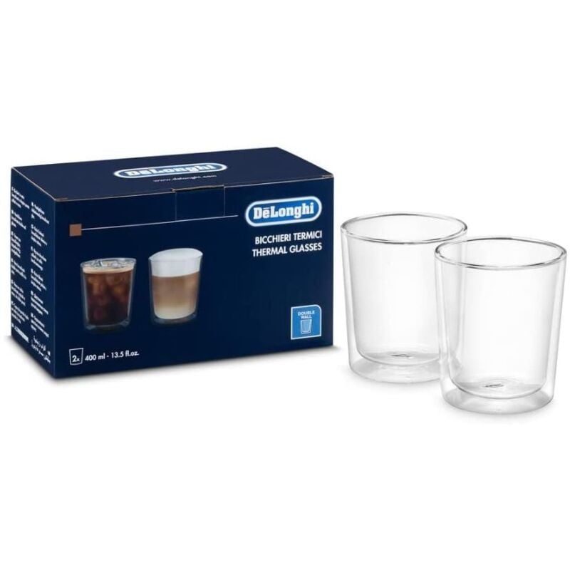 foto del prodotto de longhi dlsc318 lotto di vetro termico in vetro a doppio muro resistente in borosilicato