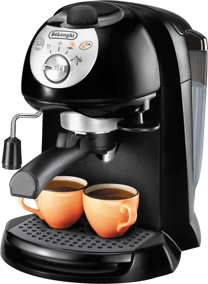 foto del prodotto de longhi macchina caff ec201cd. b cialde e polvere 1050 w 1 litro colore nero silver