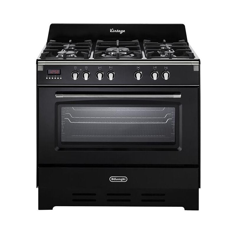 foto del prodotto de'longhi mem 965 nn ed. tipo di prodotto cucina freestanding, colore del prodotto nero, tipo di controllo pulsanti, manopola. tipo di piano