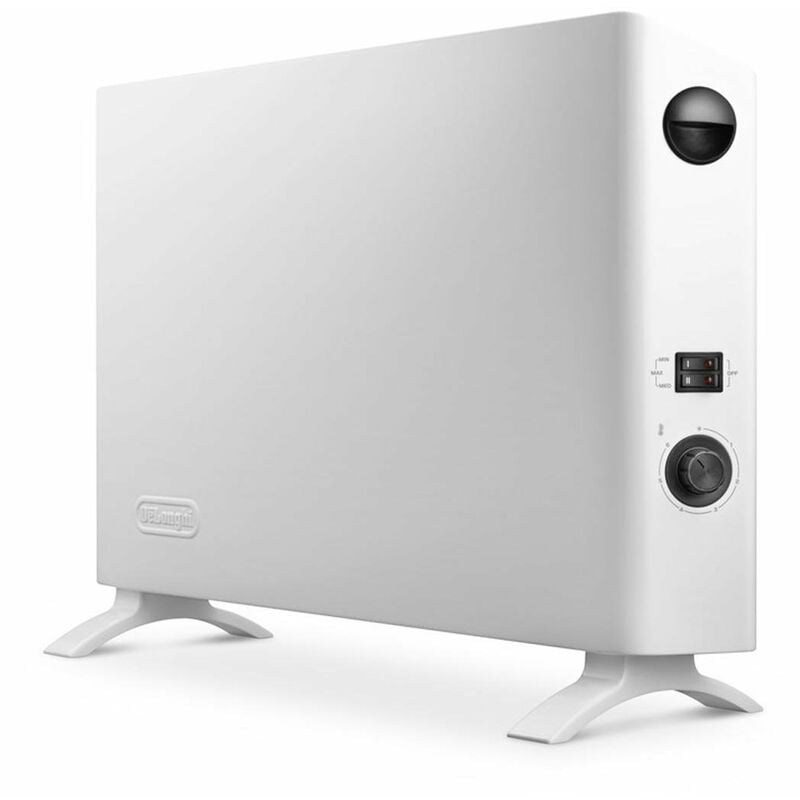 foto del prodotto de'longhi termoconvettore, 3 livelli di potenza, funzione antigelo, timer 24 ore, compatto con maniglie per il trasporto, termostato di sicurezza,