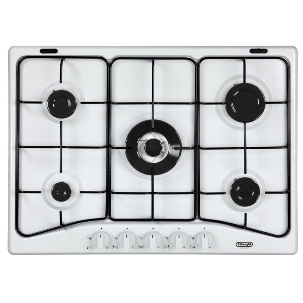 foto del prodotto de longhi ybf57asv piano cottura bianco da incasso gas 5 fornello i 70 cm ybf 57 asv