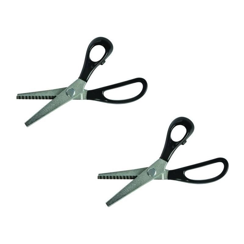 foto del prodotto de luca forbici tagliacampioni taglio zig zag lame cm.18,7 7,5 pz fer 474872
