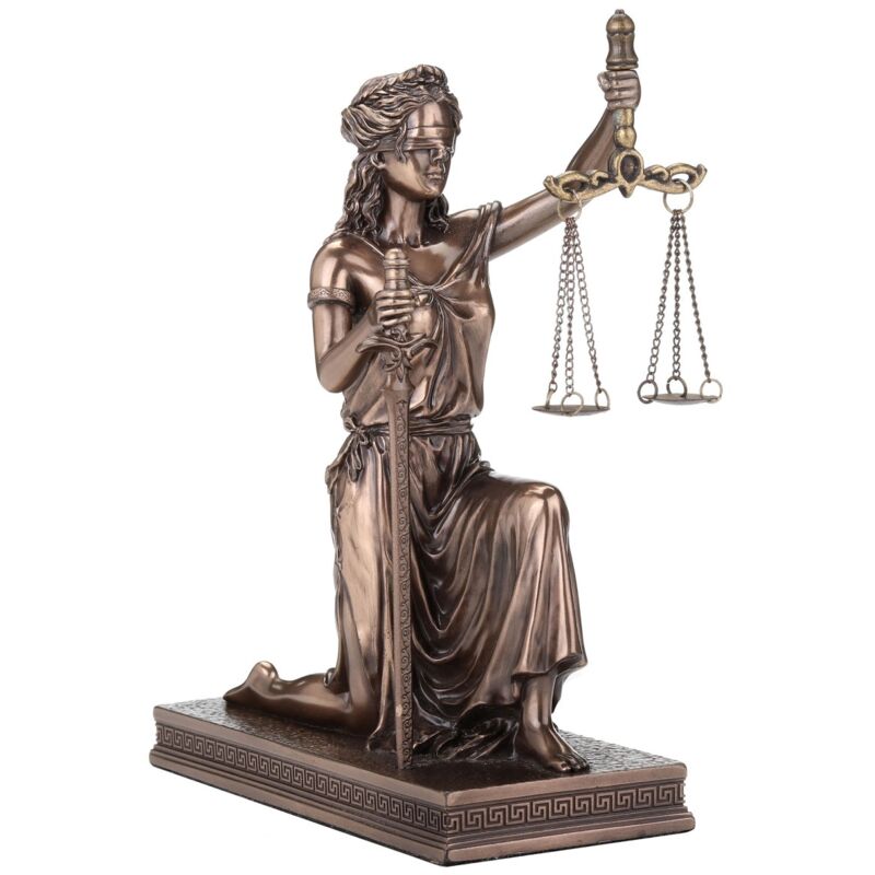 foto del prodotto dea greca giustizia figura collezione in resina statua decorativa classica in stile antico