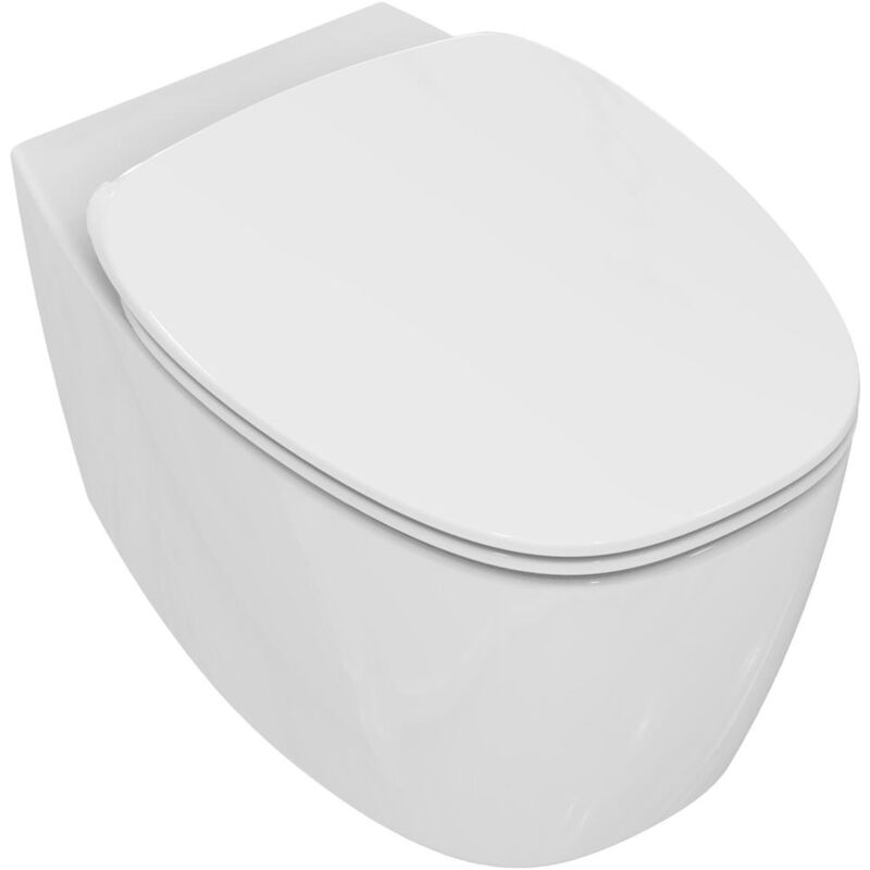 foto del prodotto dea wc sospeso aquablade con sedile slim bianco codice prod t348701 ideal standard
