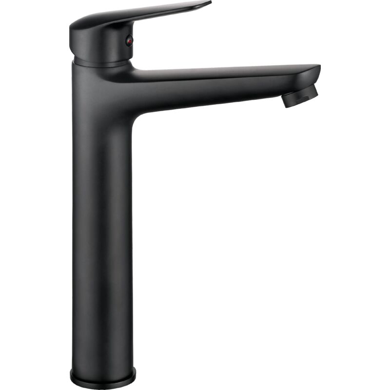 foto del prodotto deante miscelatore monocomando lavabo canna alta in ottone colore nero opaco boro bmon20k nero opaco