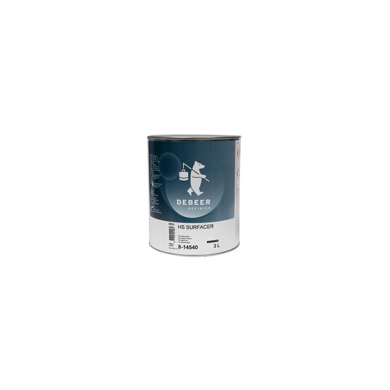 foto del prodotto debeer 8 14540 hs surfacer nero 3 lt