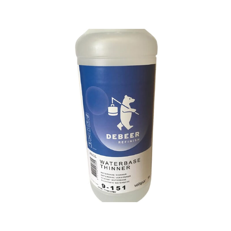 foto del prodotto debeer 9 151 waterbase 900 series diluente 1 lt