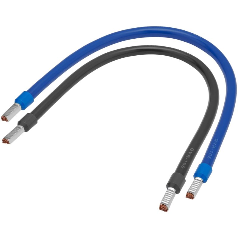 foto del prodotto debflex 2 cordon di repiquaggio 30 cm 10 mm con punta a crimpata, blu, per dispositivi a 230v, multi filo di rame
