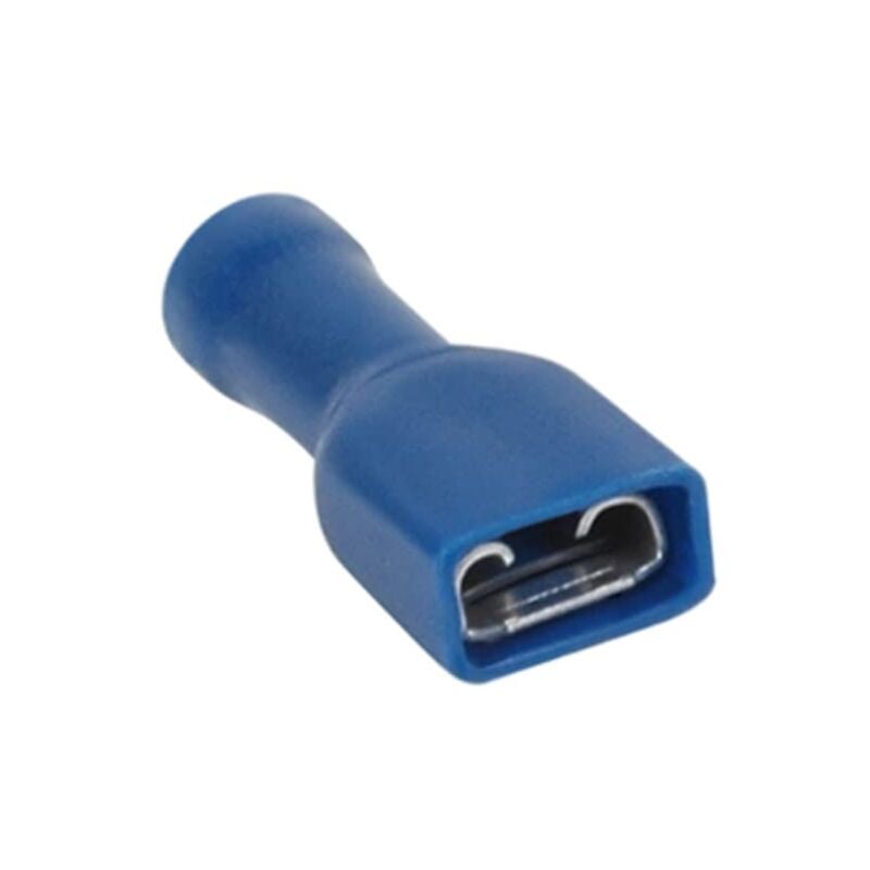 foto del prodotto debflex connettore elettrico adattatore presa presa piatta connettore elettrico spina elettrica confezione da 10 clip fem isole blu dim6,3 x 0,8 mm