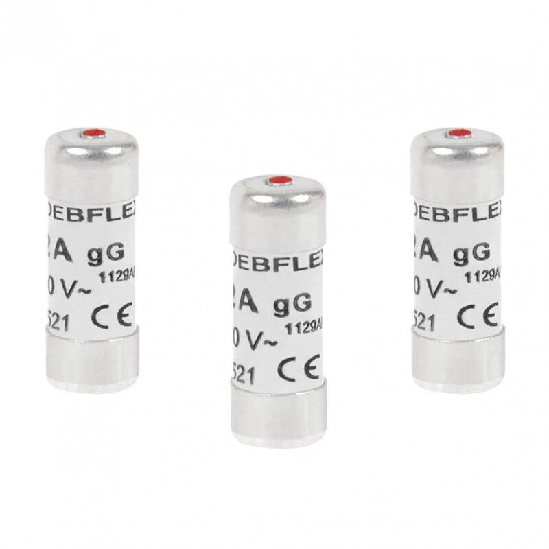 foto del prodotto debflex fusibili con indicatore 10 ampere 3 pezzi 
