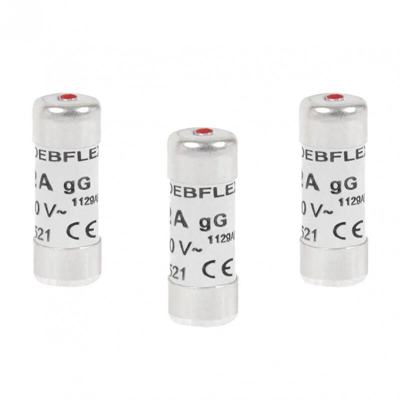 foto del prodotto debflex fusibili con indicatore 10 ampere 3 pezzi 