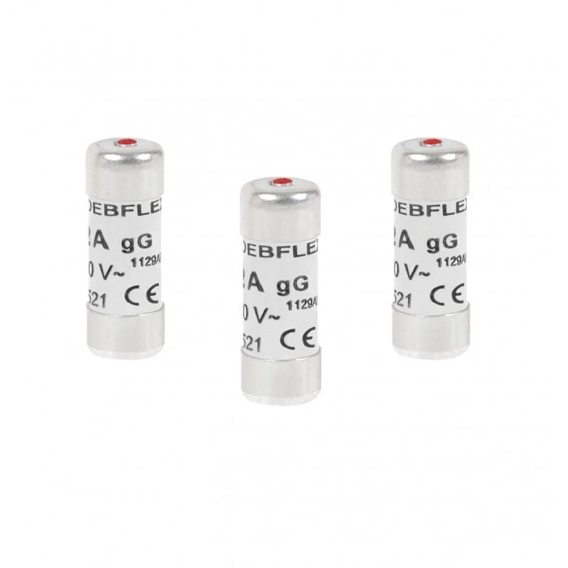 foto del prodotto debflex fusibili con indicatore 32 ampere 3 pezzi 
