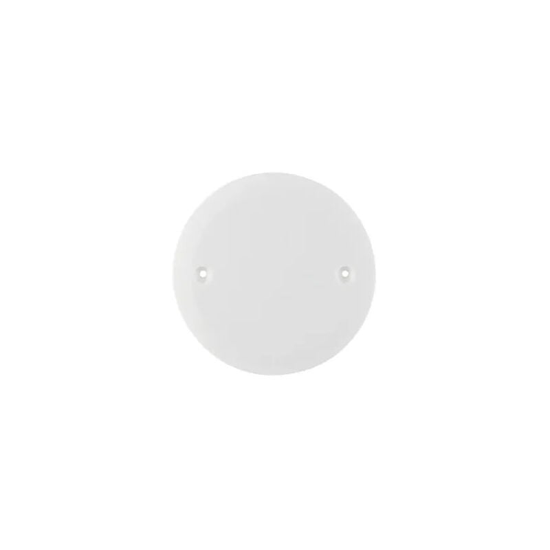 foto del prodotto debflex piastra rotonda avvitabile di 80 mm di diametro per scatola di giunzione.