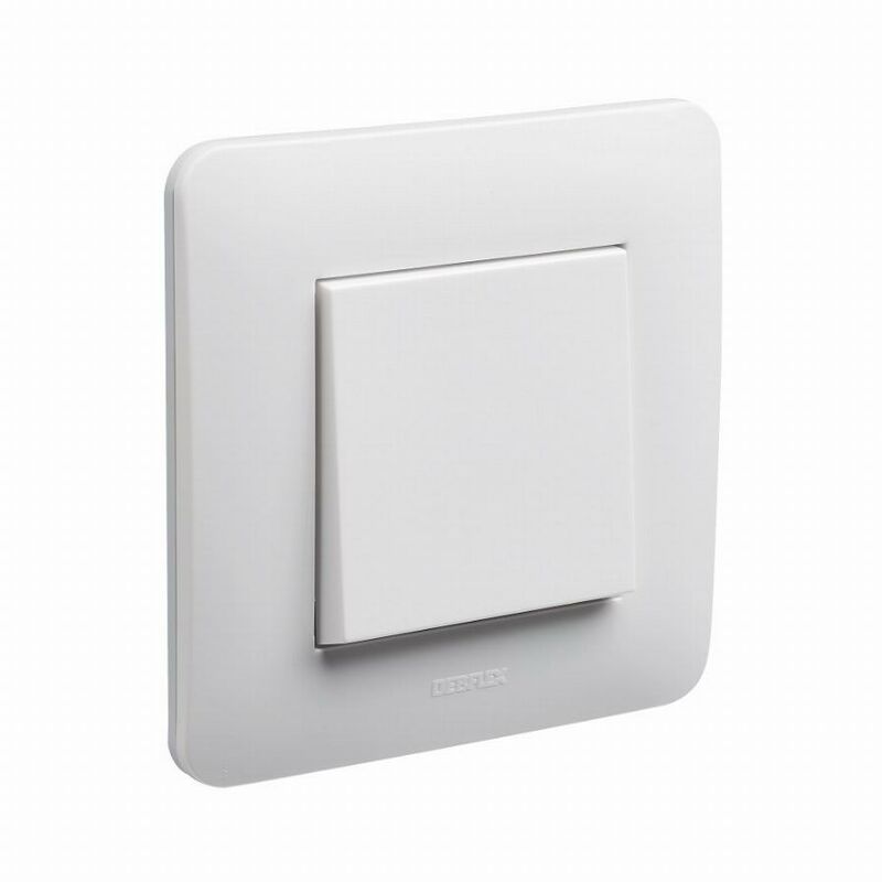 foto del prodotto debflex pulsantiera completa da incasso bianco lucido 742730