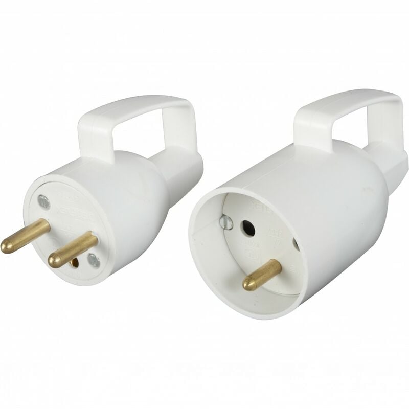 foto del prodotto debflex set spine elettriche maschio 2 poli terra, 16 a