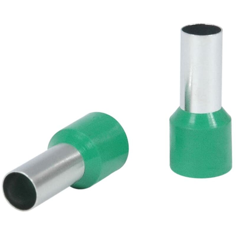 foto del prodotto debflex terminale per filo elettrico prato isolato 16 mm capocorda a crimpare per cablaggio elettrico connettore elettrico metallo verde