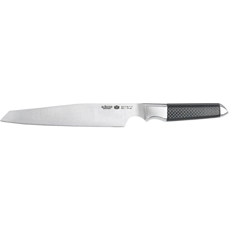 foto del prodotto debuyer 4275.18 coltello giapponese da chef, con manico in fibra di carbonio, 18 cm