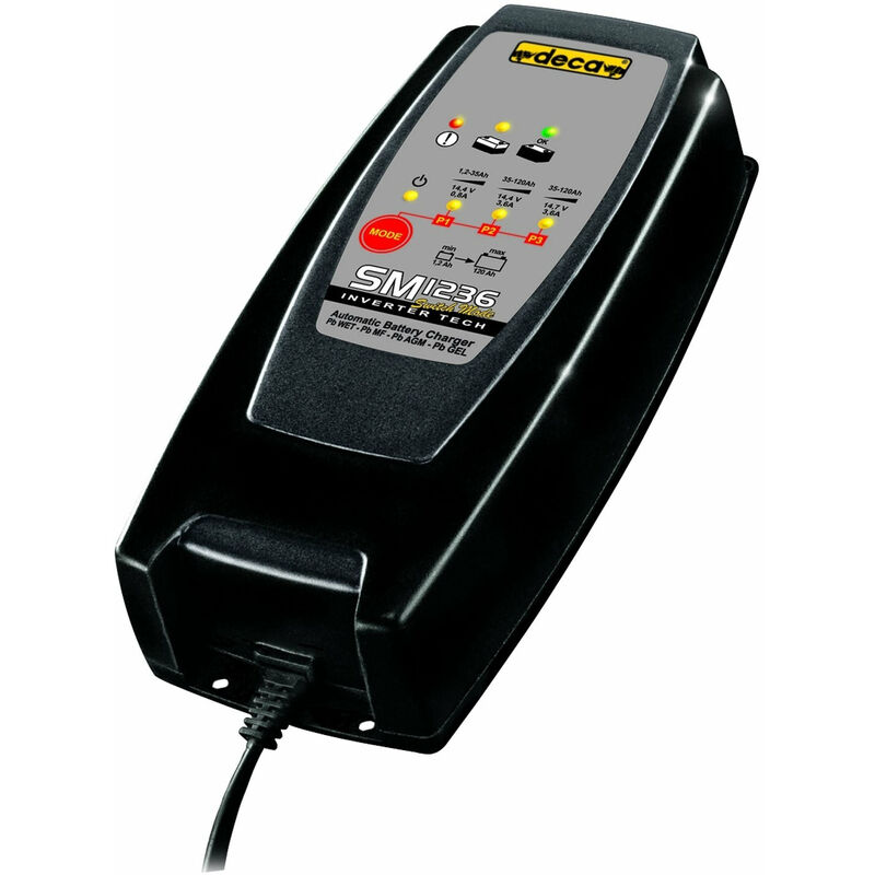 foto del prodotto deca caricabatterie con programma per la carica di mantenimento 60w 12v smc 36