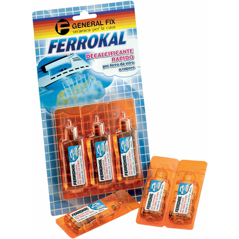 foto del prodotto decalcificante ferri da stiro ferrokal 3 flaconi da 20 ml