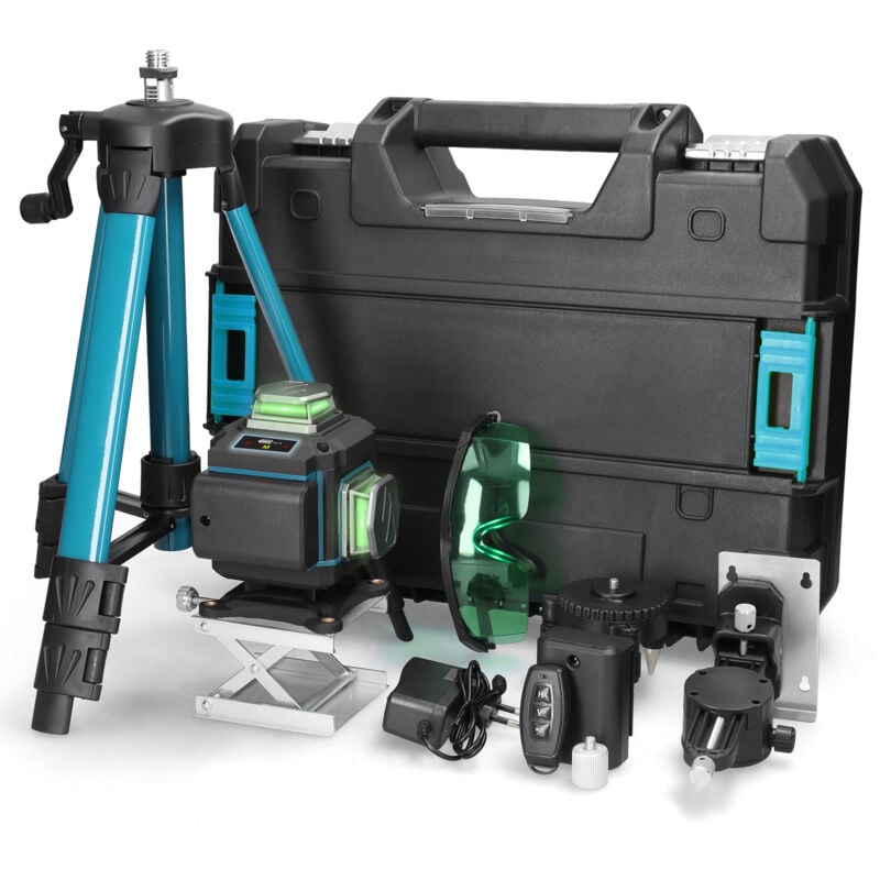 foto del prodotto decdeal 16 linee livello laser 3 macchina autolivellante batteria al litio ricaricabile strumento di livellamento adesivo da parete