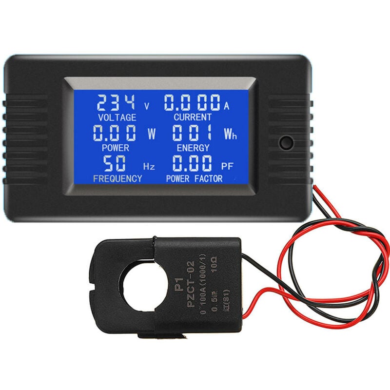 foto del prodotto decdeal apri e chiudi ct 100a ac display digitale monitor di potenza voltmetro amperometro frequenza corrente fattore di tensione misuratore con ct