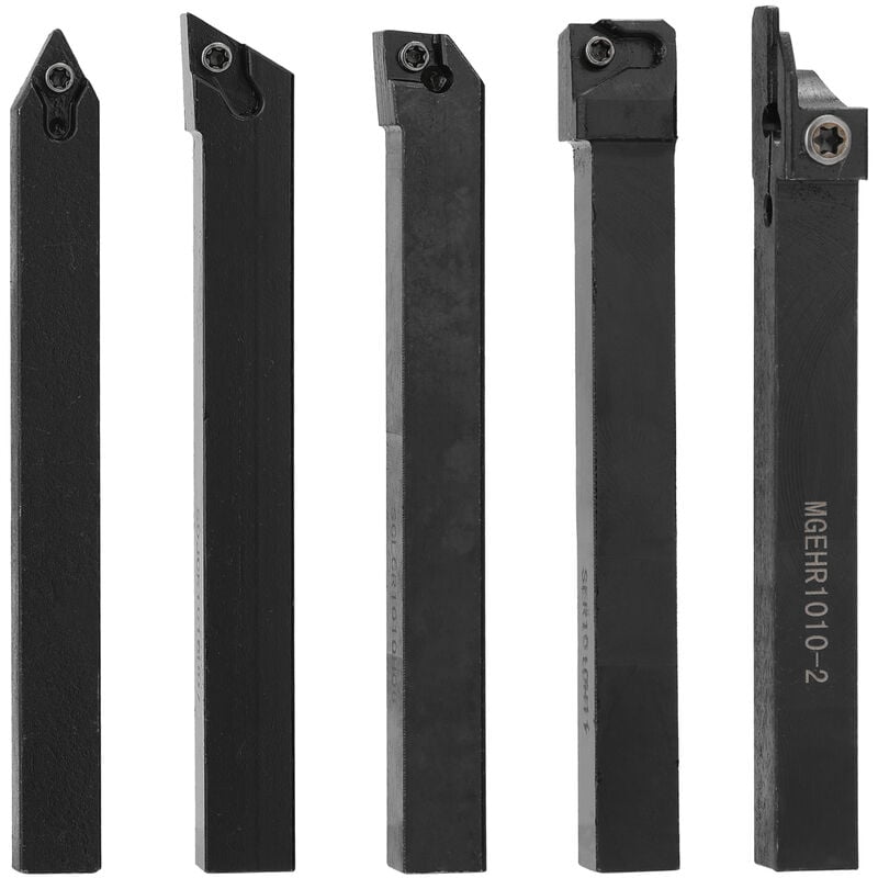 foto del prodotto decdeal barra di alesatura per portautensili per tornio con gambo da 7 mm da 10 mm, con inserti in metallo duro
