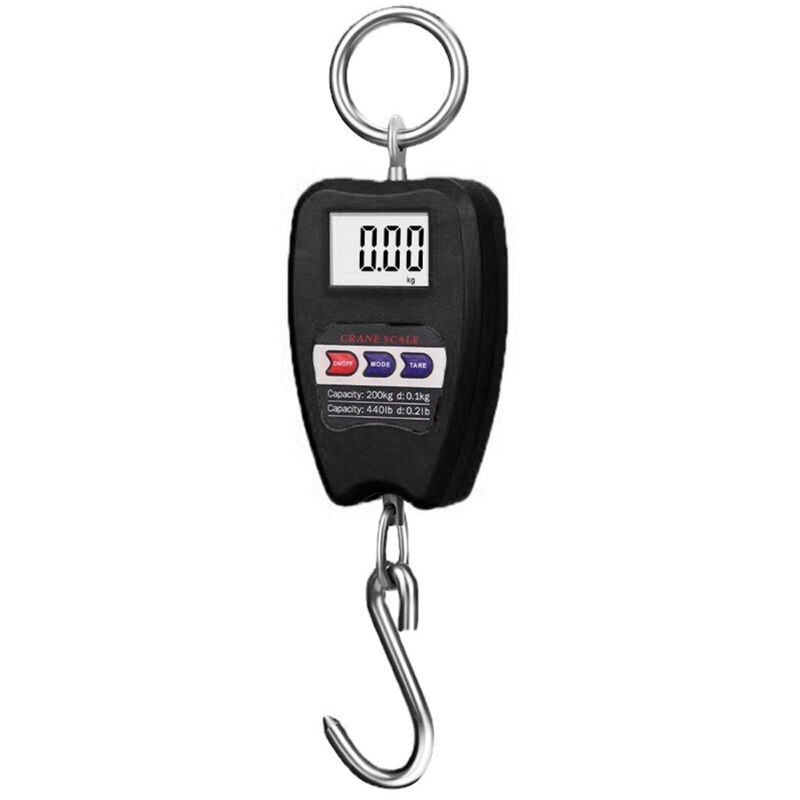 foto del prodotto decdeal bilancia elettronica portatile da 200 kg, bilancia con gancio per gru, bilancia elettronica portatile, bilancia per bagagli, bilancia con