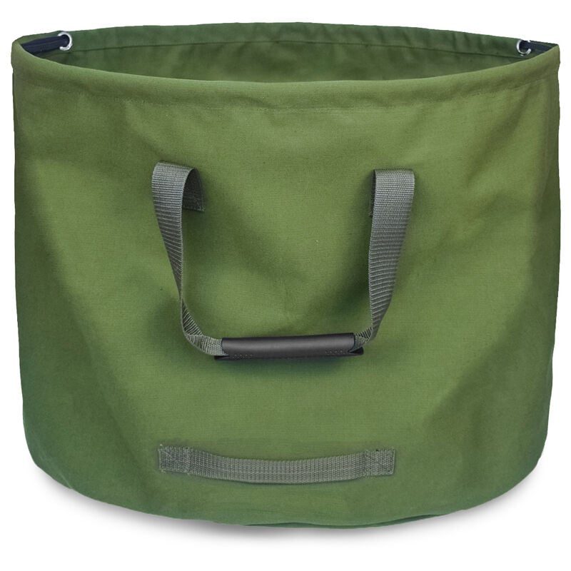 foto del prodotto decdeal borsa da giardino pieghevole in tela, borsa da giardinaggio riutilizzabile, resistente all acqua, borsa per rifiuti da giardino, borsa per