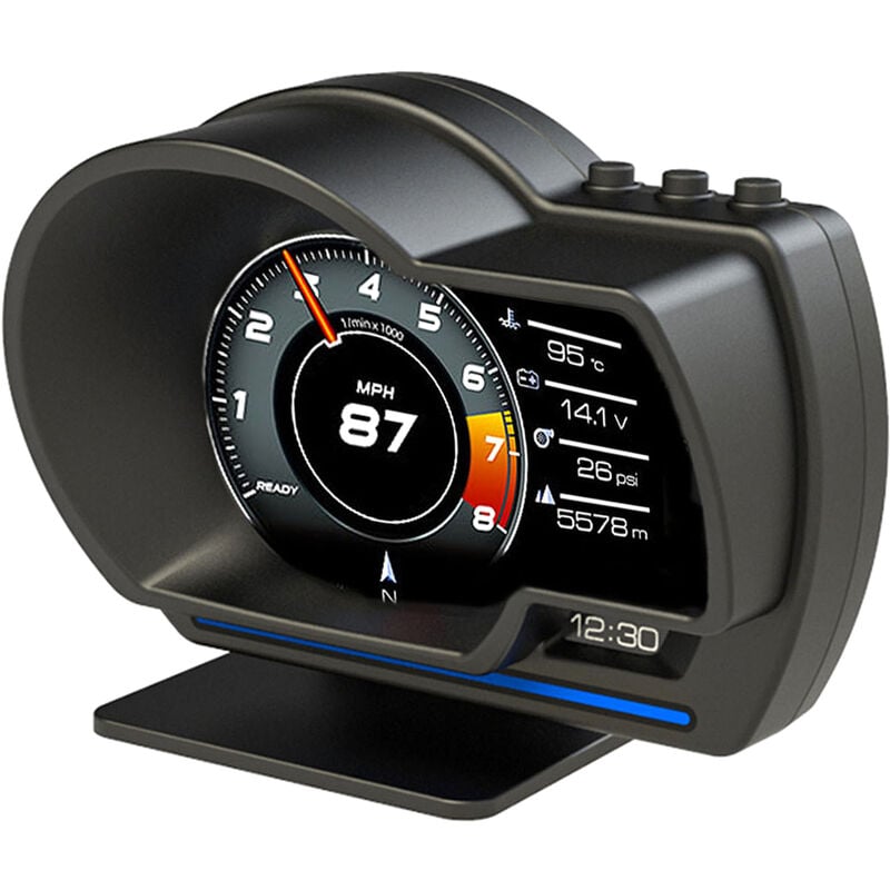 foto del prodotto decdeal car head up display, obd gps smart gauge tachimetro ad alta definizione strumento diagnostico per auto
