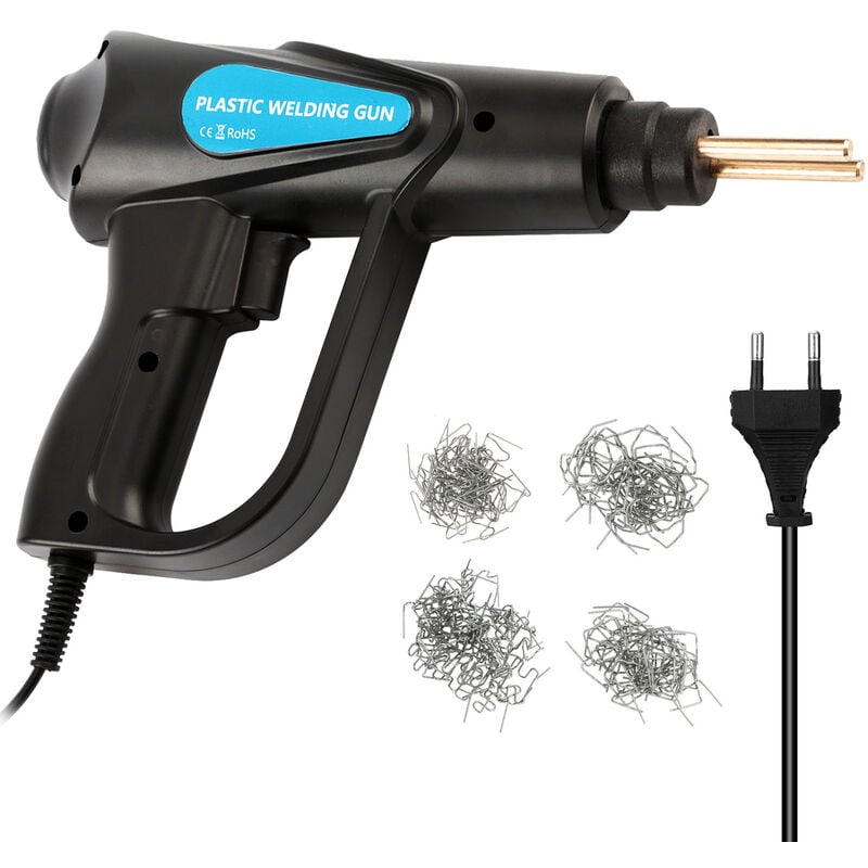 foto del prodotto decdeal cucitrice a caldo da 70 w, pistola per saldatura, saldatrice per plastica, kit di riparazione per paraurti per auto, graffette