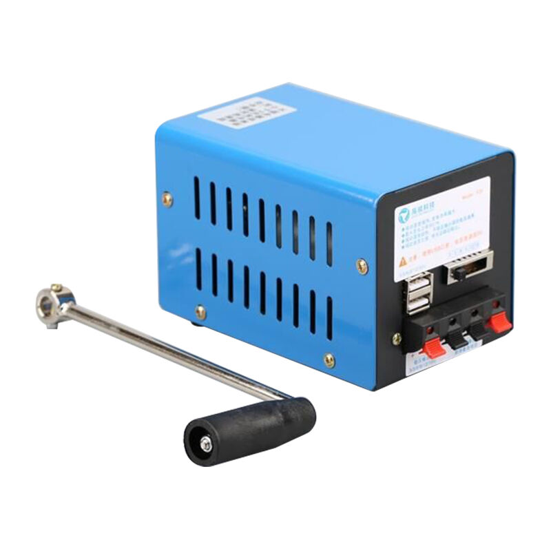 foto del prodotto decdeal generatore a manovella generatore portatile di emergenza esterna caricatore usb per computer cellulare