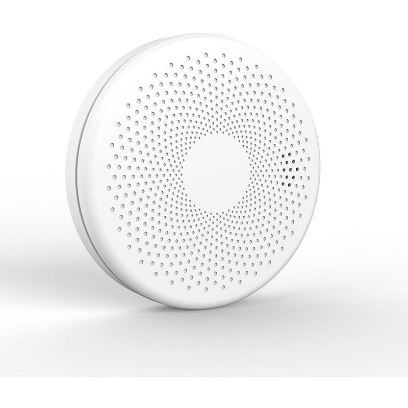foto del prodotto decdeal graffiti wifi rilevatore intelligente di fumo e monossido di carbonio rilevatore di incendio domestico 2 in 1 funzione di allarme sonoro e