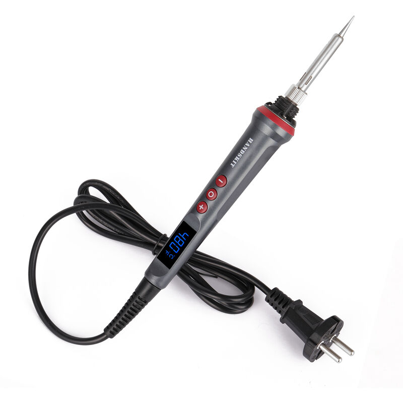 foto del prodotto decdeal handskit set di saldatori digitali a led da 90 w strumento di saldatura con nucleo a 4 fili con spegnimento automatico standard europeo 220