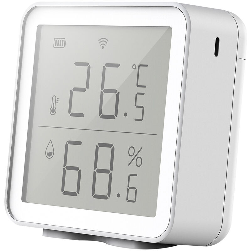 foto del prodotto decdeal il rilevatore di temperatura del misuratore di temperatura e umidit intelligente wifi viene fornito senza batteria