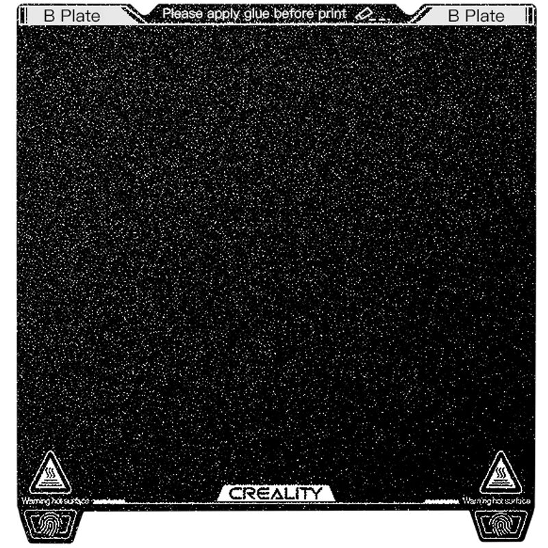 foto del prodotto decdeal kit piastra di costruzione creality k1 max pei 315 x 310 mm adatto per stampanti 3d fdm con piattaforma di stampa