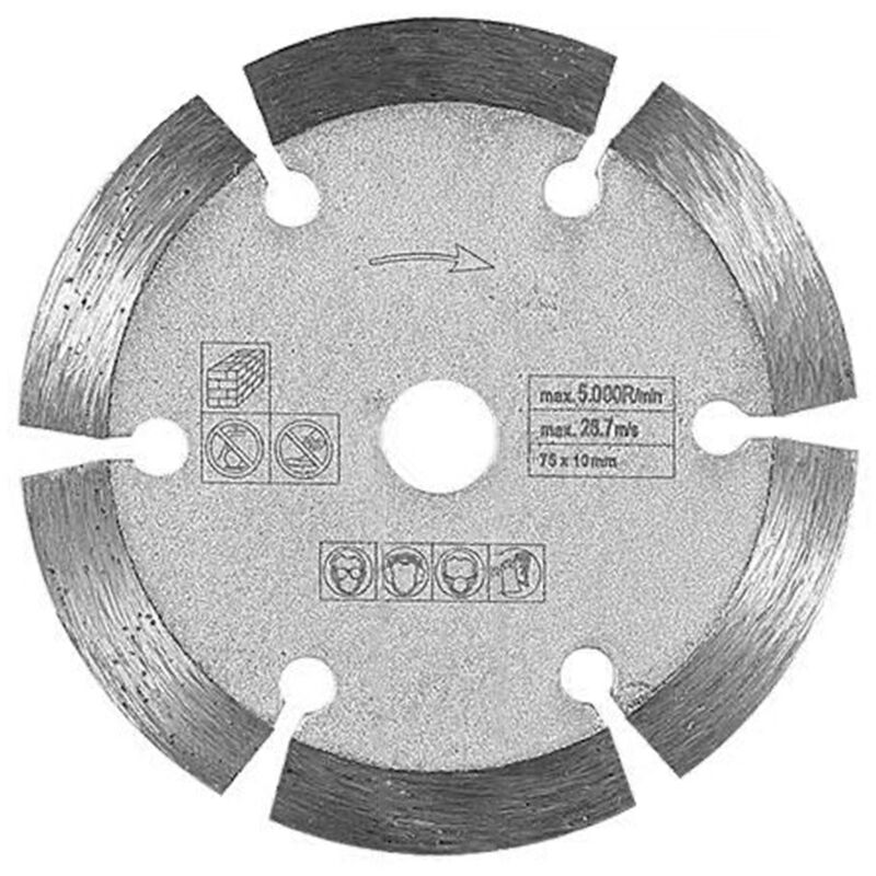 foto del prodotto decdeal lama da taglio per molatura angolare da 3 pollici in dolomite 75x1,2x10mm lama per sega per taglio di piastrelle in ceramica, cemento, marmo